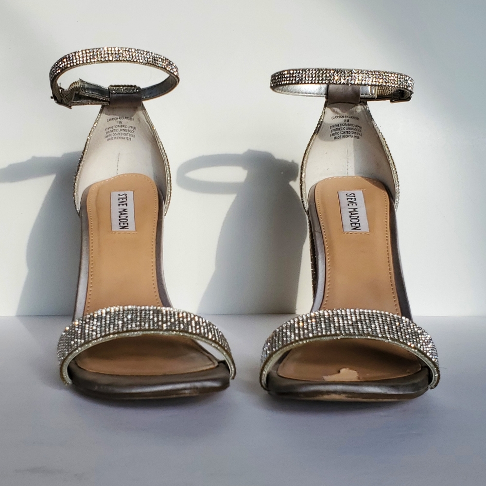 Steve Madden Silver Heels